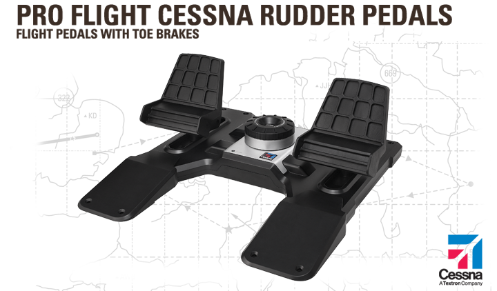 Rudder Pedals - Cessna 172 Flight Simulator Panel