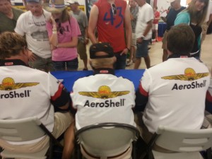 Aeroshell signing - back