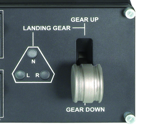 Realistic Landing Gear Control with LED Indicators